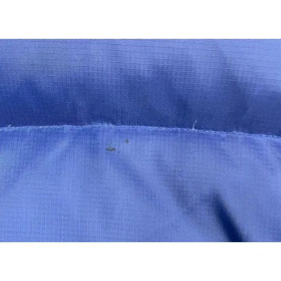 Gap Vest Men Small Blue Down Filled Puffer Zip Out Hood Pockets Gorpcore - Picture 3 of 16